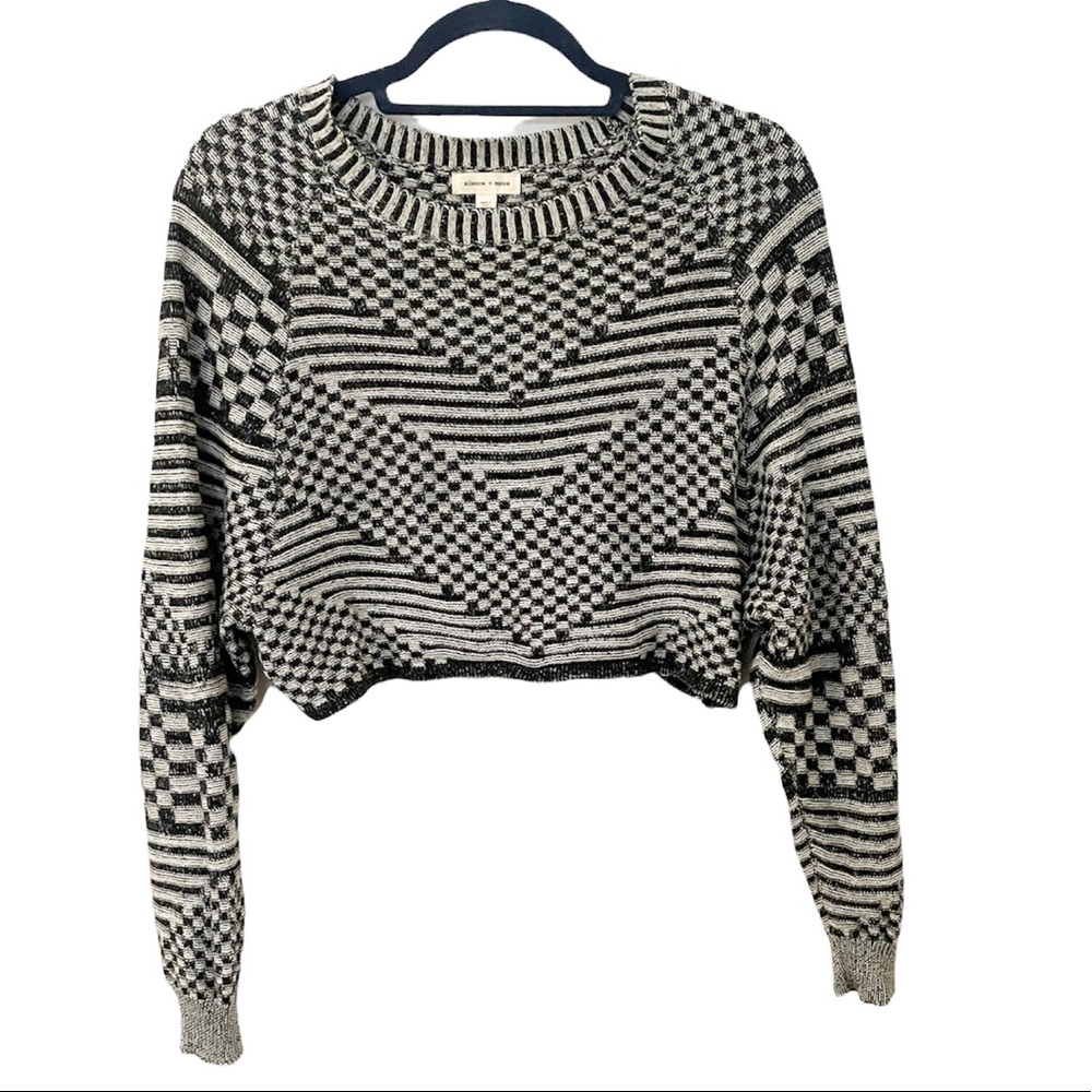 Silence + noise crop sweater